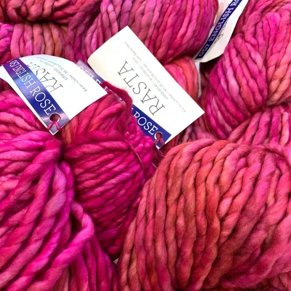 Brand new 6 Skeins Malabrigo Rasta Yarn English Rose Super Bulky Pure Merino - Picture 2 of 7